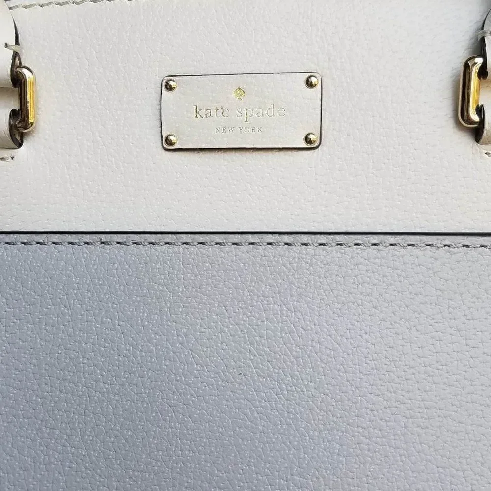 Iconic Kate Spade Gray Cameron Street Candace Leather Satchel - Picture 8 of 13